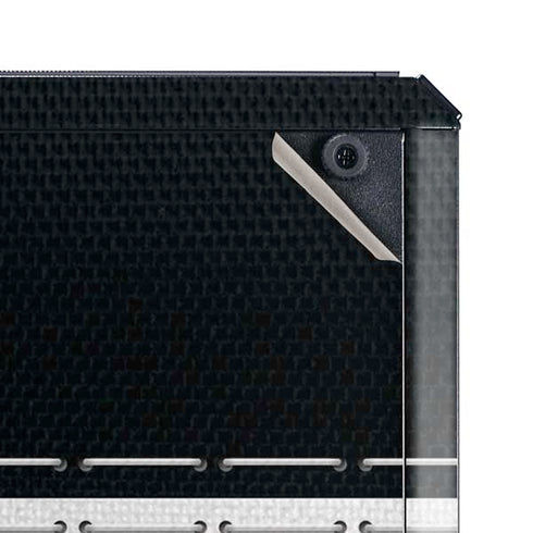 NFL Las Vegas Raiders White Striped Cooler Master MasterBox Q300L Mini Tower Skin