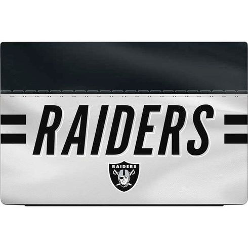 NFL Las Vegas Raiders White Striped Dell Vostro Skin