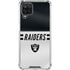 NFL Las Vegas Raiders White Striped Galaxy A12 Clear Case