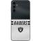 NFL Las Vegas Raiders White Striped Galaxy A14 5G Skin