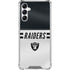 NFL Las Vegas Raiders White Striped Galaxy A15 5G Clear Case