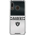 NFL Las Vegas Raiders White Striped Galaxy A30 Clear Case