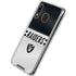 NFL Las Vegas Raiders White Striped Galaxy A30 Clear Case