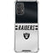 NFL Las Vegas Raiders White Striped Galaxy A32 5G Clear Case