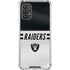 NFL Las Vegas Raiders White Striped Galaxy A32 5G Clear Case