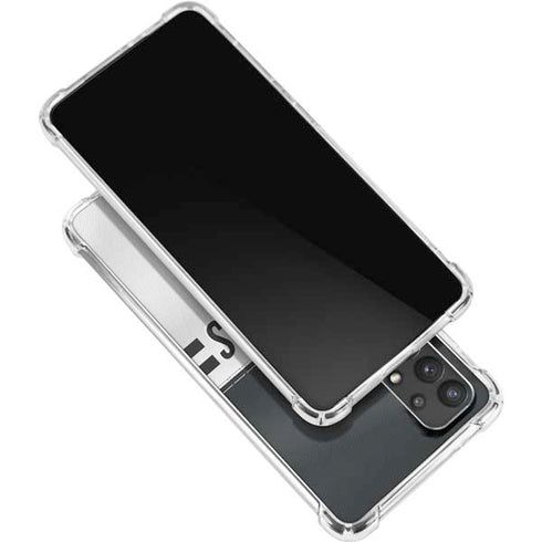 NFL Las Vegas Raiders White Striped Galaxy A32 5G Clear Case