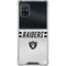 NFL Las Vegas Raiders White Striped Galaxy A51 5G Clear Case