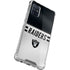 NFL Las Vegas Raiders White Striped Galaxy A51 5G Clear Case