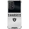 NFL Las Vegas Raiders White Striped Galaxy A52 5G Clear Case