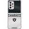 NFL Las Vegas Raiders White Striped Galaxy A53 5G Clear Case