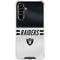 NFL Las Vegas Raiders White Striped Galaxy A54 5G Clear Case