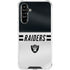 NFL Las Vegas Raiders White Striped Galaxy A54 5G Clear Case