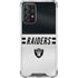 NFL Las Vegas Raiders White Striped Galaxy A72 5G Clear Case