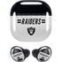NFL Las Vegas Raiders White Striped Galaxy Buds Pro Skin