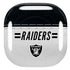 NFL Las Vegas Raiders White Striped Galaxy Buds Pro Skin