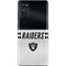 NFL Las Vegas Raiders White Striped Galaxy S20 Fan Edition Skin