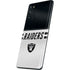 NFL Las Vegas Raiders White Striped Galaxy S20 Fan Edition Skin