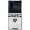NFL Las Vegas Raiders White Striped Galaxy S20 FE Clear Case