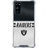 NFL Las Vegas Raiders White Striped Galaxy S20 FE Clear Case
