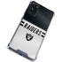 NFL Las Vegas Raiders White Striped Galaxy S20 FE Clear Case