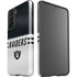 NFL Las Vegas Raiders White Striped Galaxy S21 5G Pro Case