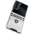 NFL Las Vegas Raiders White Striped Galaxy S21 FE Clear Case