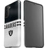 NFL Las Vegas Raiders White Striped Galaxy S21 FE Pro Case