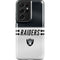 NFL Las Vegas Raiders White Striped Galaxy S21 Ultra 5G Pro Case