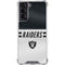 NFL Las Vegas Raiders White Striped Galaxy S22 Clear Case