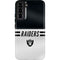 NFL Las Vegas Raiders White Striped Galaxy S22 Plus Pro Case