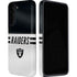 NFL Las Vegas Raiders White Striped Galaxy S22 Plus Pro Case