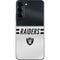 NFL Las Vegas Raiders White Striped Galaxy S22 Plus Skin