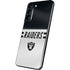 NFL Las Vegas Raiders White Striped Galaxy S22 Plus Skin