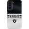 NFL Las Vegas Raiders White Striped Galaxy S22 Pro Case
