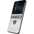 NFL Las Vegas Raiders White Striped Galaxy S22 Skin
