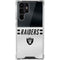 NFL Las Vegas Raiders White Striped Galaxy S22 Ultra Clear Case