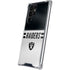 NFL Las Vegas Raiders White Striped Galaxy S22 Ultra Clear Case