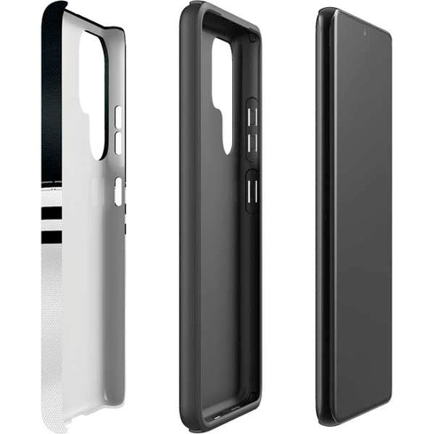 NFL Las Vegas Raiders White Striped Galaxy S22 Ultra Pro Case