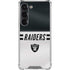 NFL Las Vegas Raiders White Striped Galaxy S23 Clear Case