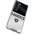 NFL Las Vegas Raiders White Striped Galaxy S23 Clear Case