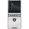 NFL Las Vegas Raiders White Striped Galaxy S23 FE Clear Case