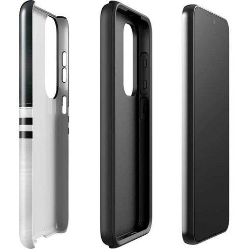 NFL Las Vegas Raiders White Striped Galaxy S23 Plus Pro Case