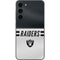 NFL Las Vegas Raiders White Striped Galaxy S23 Plus Skin