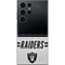 NFL Las Vegas Raiders White Striped Galaxy S23 Ultra Skin
