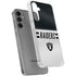 NFL Las Vegas Raiders White Striped Galaxy S24 Plus Clear Case