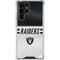 NFL Las Vegas Raiders White Striped Galaxy S24 Ultra Clear Case
