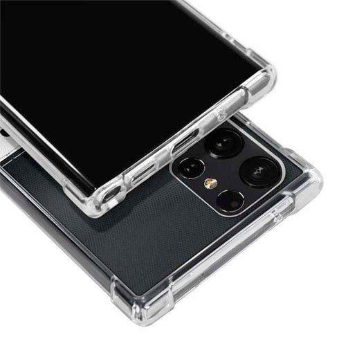NFL Las Vegas Raiders White Striped Galaxy S24 Ultra Clear Case