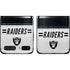 NFL Las Vegas Raiders White Striped Galaxy Z Flip Skin