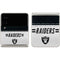 NFL Las Vegas Raiders White Striped Galaxy Z Flip3 5G Skin