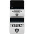 NFL Las Vegas Raiders White Striped Galaxy Z Flip3 5G Skin